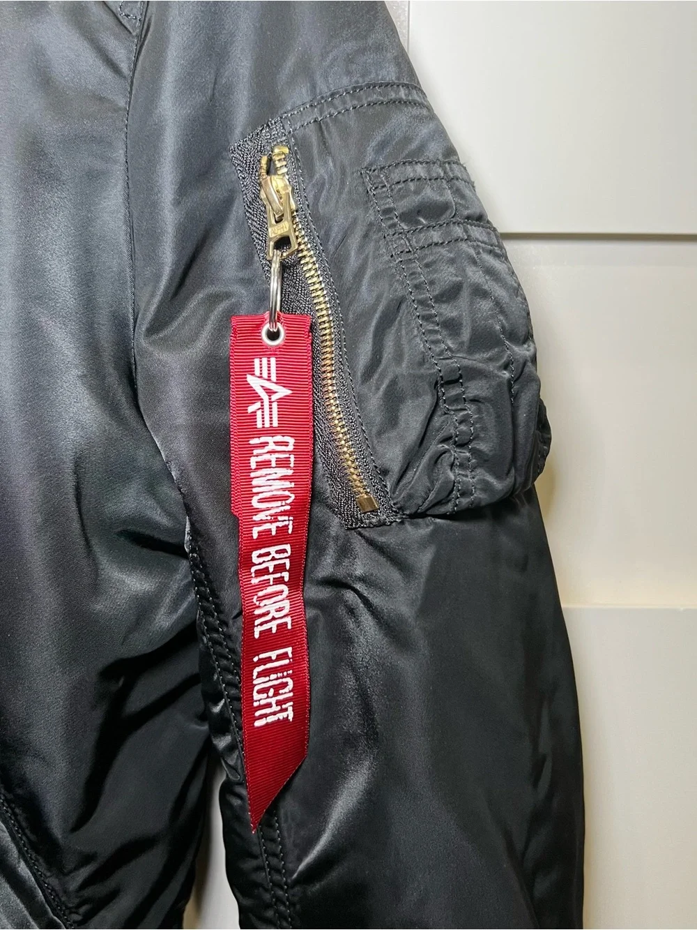 Alpha Industries MA-1 BOMBER JACKET SLIM FIT - Black